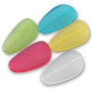 Set di dischi piatti mm. 37x21 Transparent x10