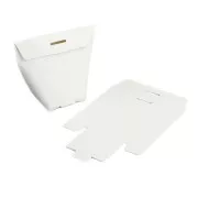 Scatola regalo in cartone fai da te 10x12x6 cm - Bianco x1