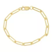 Bracciale maglia Rettangolo 5.2 mm in Gold filled x18 cm