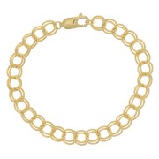 Bracciale maglia Rombo doppio 6.8 mm in Gold filled x18 cm