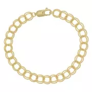 Bracciale maglia Rombo doppio 6.8 mm in Gold filled x18 cm