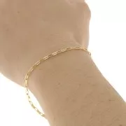 Catena maglia veneziana rettangolo 1.8 mm in Gold filled x50cm