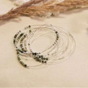 Perle ronde 3 mm pietra gemma - Turchese Africane - Diaspro x25