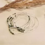 Perle ronde 3 mm pietra gemma - Turchese Africane - Diaspro x25