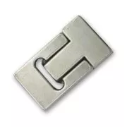 Chiusura magnetica per cordoni Placcatura argento antico x1