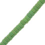Perle rondelle heishi 4x2 mm imitazione Howlite - Verde x41cm|raw }}