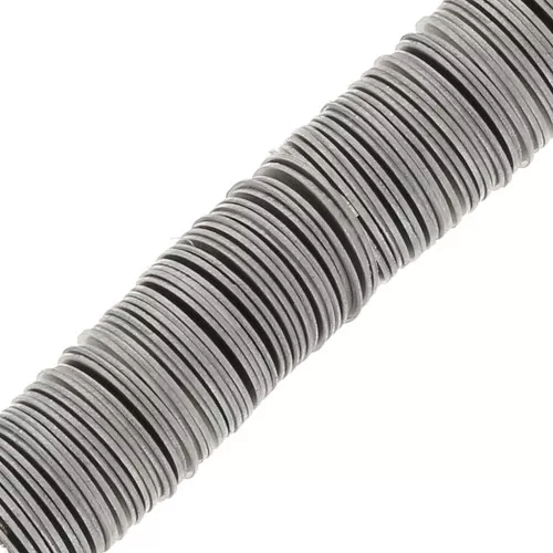 Perle rondelle Heishi - disco piatto 5x0.3 mm - Acciaio inossidabile x50