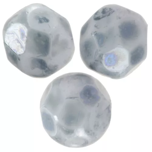 Sfaccettate mm. 6 Blu Marmorizzato x25