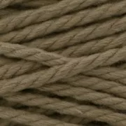 Gomitolo cordone di poliestere riciclato per macramè esterno 5 mm - Naturale x70m