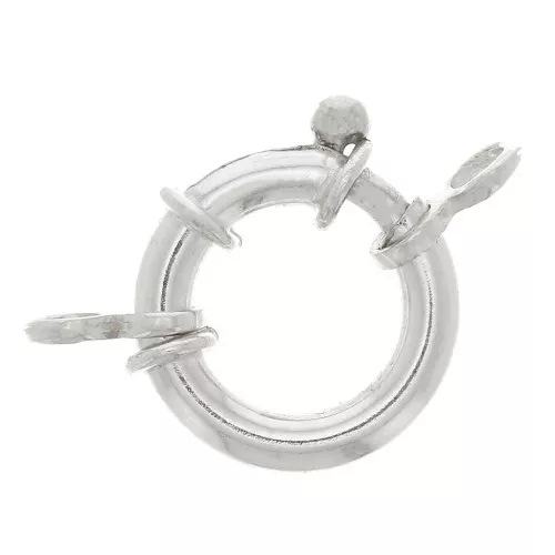 Chiusura ad anello per bracciale o collana 17 mm - Argento 925 x1