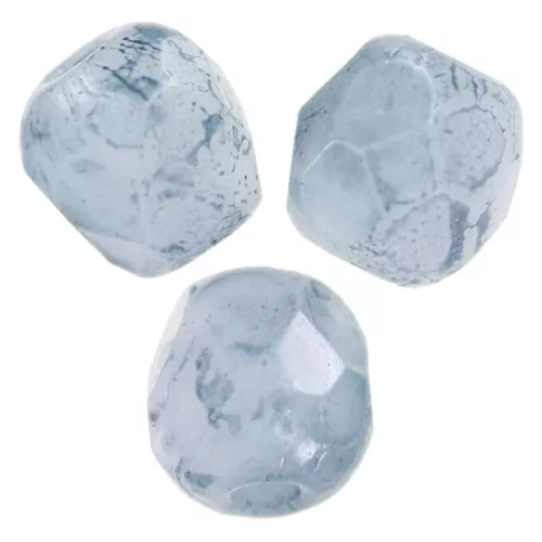Sfaccettature 3 mm Marmo bianco gesso blu x50