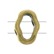 Distanziatore 2 fori - Halo Beads per SuperDuo - 8x5.5 mm - Bronzo x1|raw }}