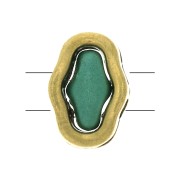 Distanziatore 2 fori - Halo Beads per SuperDuo - 8x5.5 mm - Bronzo x1