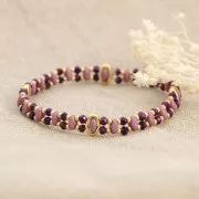 Distanziatore 2 fori - Halo Beads per SuperDuo - 8x5.5 mm - Bronzo x1