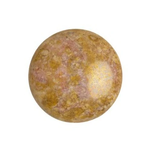 Cabochon di vetro di Puca® 18 mm Opaque Mix Rose Gold Ceramic Look x1