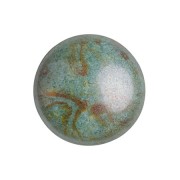 Cabochon di vetro di Puca® 18 mm Opaque Vert Gris Marbré Ceramic Look x1|raw }}