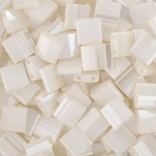 Miyuki Tila Beads 5x5x1.9 mm TL-0592 - Antique Ivory Pearl Ceylon x10g