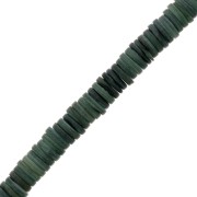 Rondelle Heishi madreperla tinte 8 mm - Verde scuro x40cm|raw }}