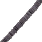 Rondelle Heishi madreperla tinte 7 mm - Viola scuro x40cm