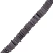 Rondelle Heishi madreperla tinte 7 mm - Viola scuro x40cm