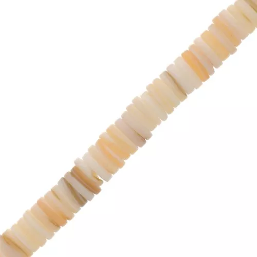 Rondelle Heishi madreperla 8 mm - Naturale x40cm