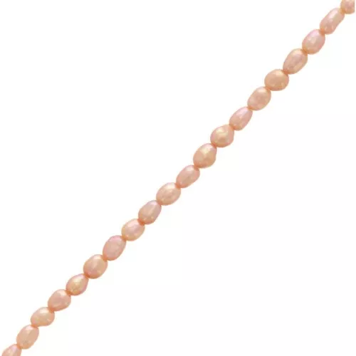 Perle d'acqua dolce olive irregolari 4x3 mm - Pesca madreperla x10