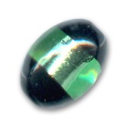 Oliva foglia argento mm. 14x10 Peridot