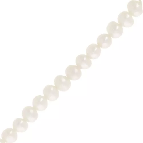 Perle d'acqua dolce barocche irregolari 4x5 mm - Grado AA Bianco x39cm