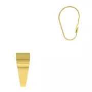 Gancio per pendente 13 mm - Dorato con oro fino x1