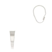Gancio per pendente 10.5 mm - Placcatura argento antico x1