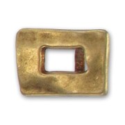 Passante rettangolo per cuoio Regaliz mm. 20 bronzo x1