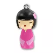 Charm Kokeshi mm. 27 Fucsia x1