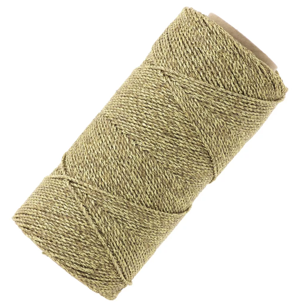 Fil Au Chinois 30 Metri, N. 40, Filo Cerato Intrecciato 0,5 Mm, Colore Beige, Per Cucito A Mano