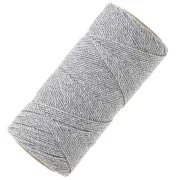 Bobina di filo cerato Linhasita per micro macramè 1,2 mm - Argento (Prata) x164m
