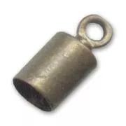 Terminali per cordoncini da mm. 4 bronzo x4