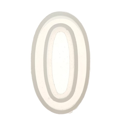 Moule silicone pour réaliser le chiffre 0 en résine 40x21 mm x1