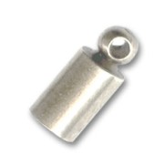 Terminali per cordoncini da mm. 5 Placcatura argento antico x4|raw }}