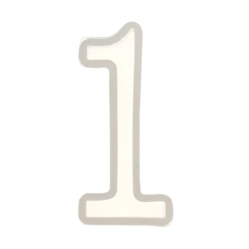 Stampo silicone per fare la cifra 1 in resina 40x16 mm x1