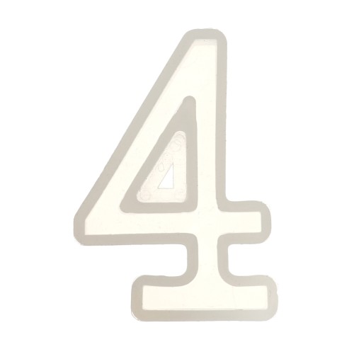 Stampo silicone per fare la cifra 4 in resina 40x25 mm x1