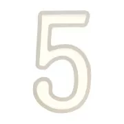 Stampo silicone per fare la cifra 5 in resina 41x18 mm x1