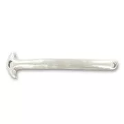 Intercalari per bracciale mm. 70x15 Placcatura argento antico x1