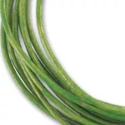 Cordone cuoio mm. 1 Verde Metallizzato x m. 2.95