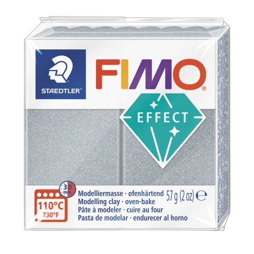 Pasta per modellare Fimo Effect gr. 57 Argento Metallic (81)