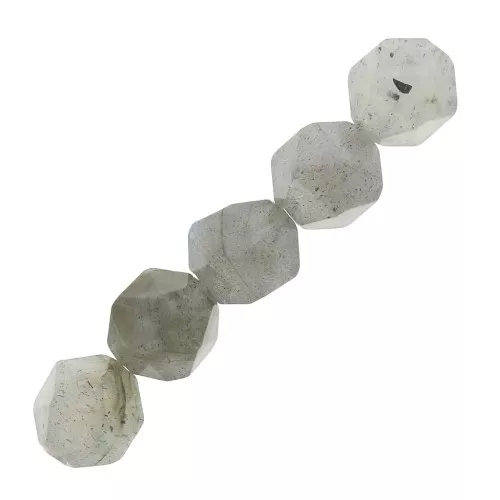 Perle esagonali 6 mm pietra gemma Labradorite x15