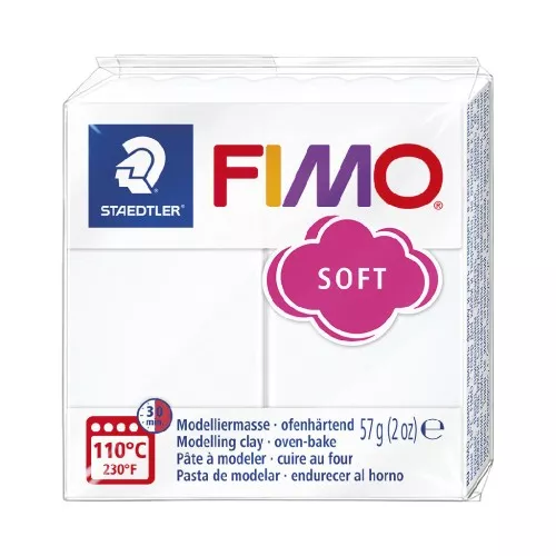 Pasta per modellare Fimo Soft gr. 57 Bianco (n°0)