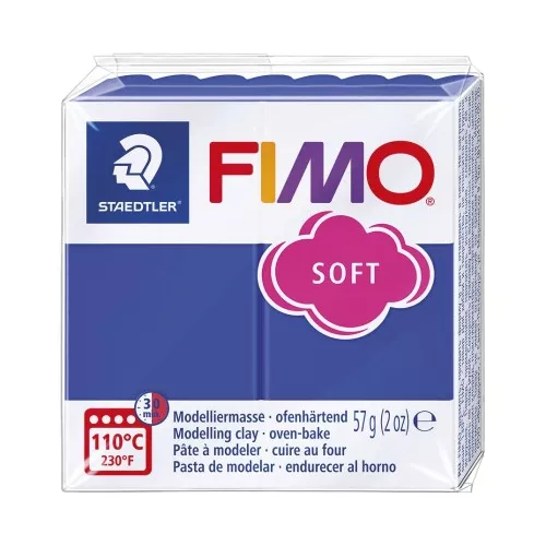 Pasta per modellare Fimo Soft gr. 57 Blu vivo (n°33)