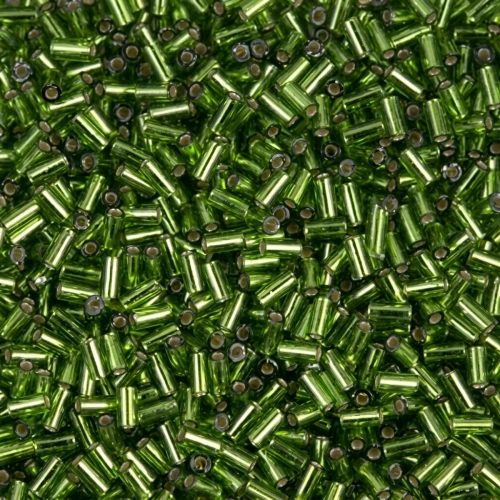 Bugles Miyuki mm. 3 BGL1-026 - Silver Lined Olive x10g