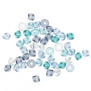 Mix di Biconi PureCrystal 5328 3 mm - Blu x50