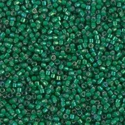 Miyuki Delica 11/0 DB1788 - Emerald AB White Lined confezione da 100g