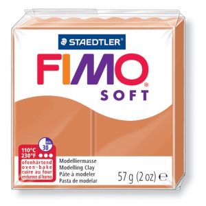 Pasta per modellare Fimo Soft gr. 57 Cognac (76)